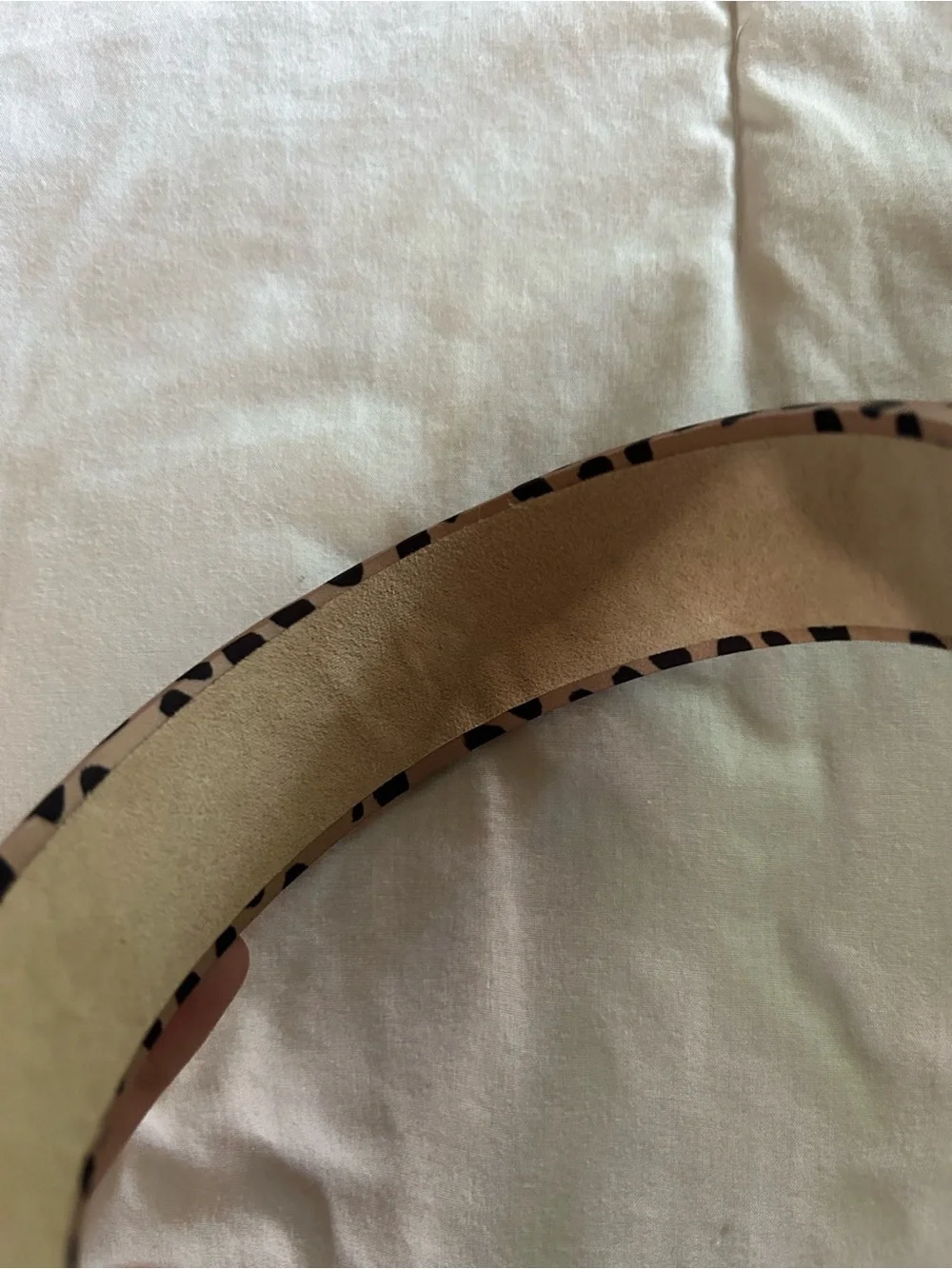 NWOT Leopard Spot Padded Headband in Tan and Black